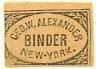 Bookbinder's Tickets