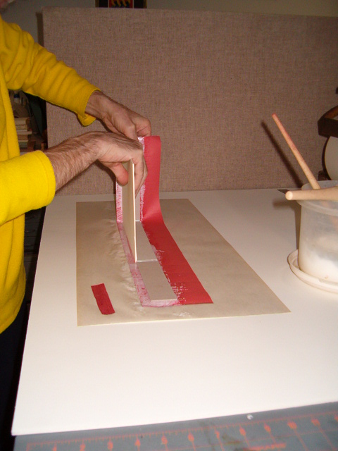 applying board to belt