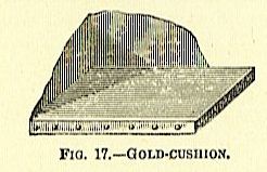 cushion for gold leaf