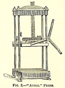 large standing standing iron book press