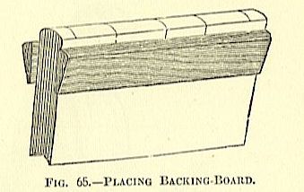 placing backing board