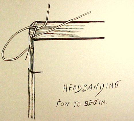 bookbinding starting sewing simple headband