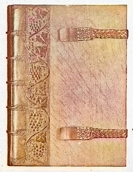 Oak boards binding 