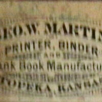 Geo. W. Martin Topeka Kansas